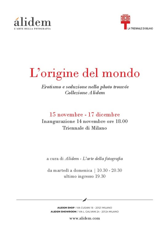 L'ORIGINE DEL MONDO - SAVE THE DATE